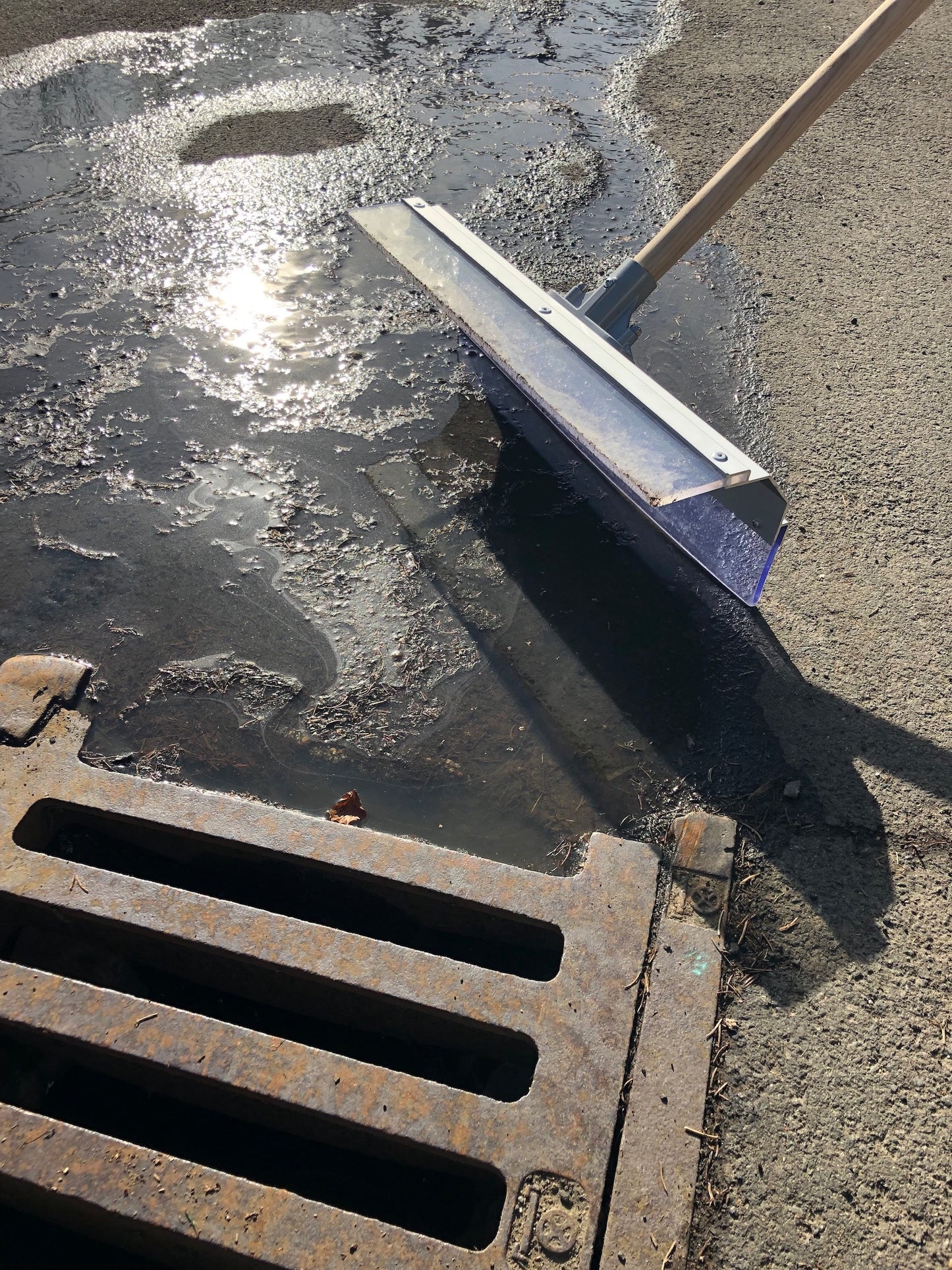 Allesschieber Pro 70cm breit; Holz Stiel 150cm